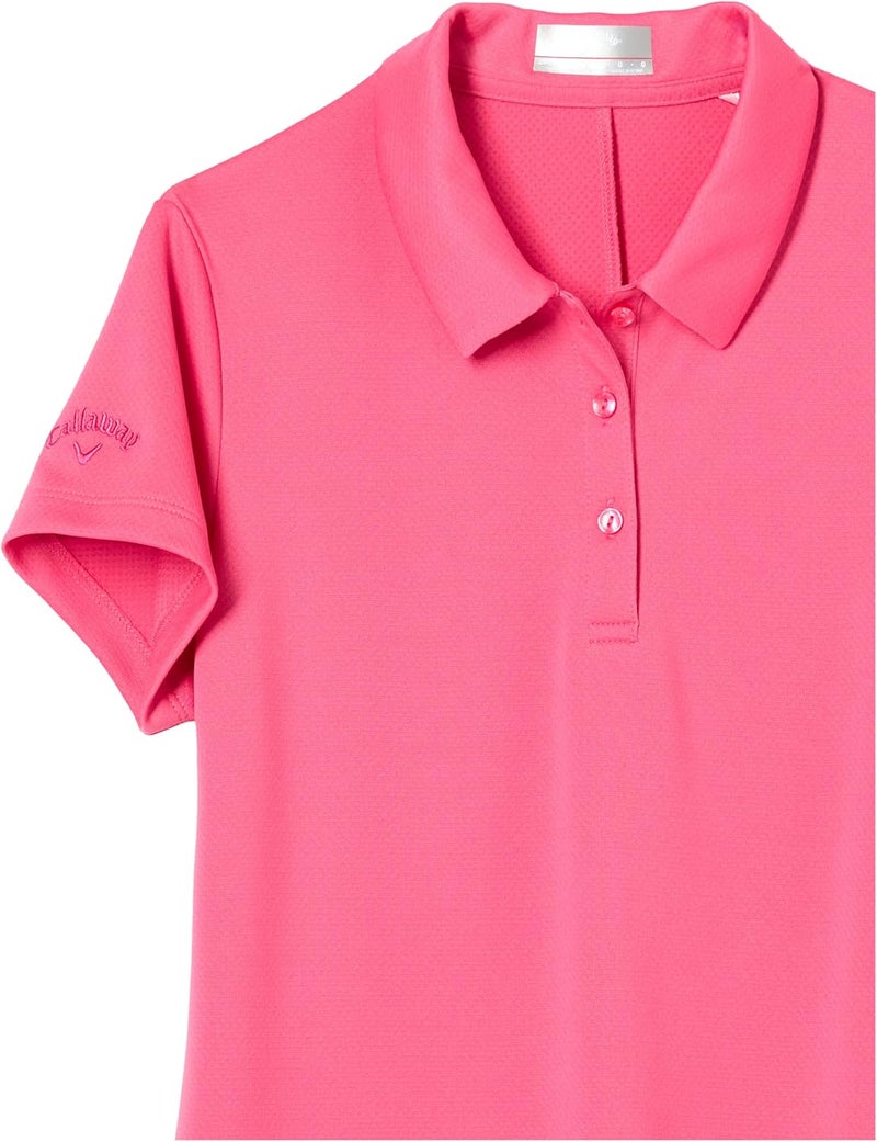 Callaway Girls Micro Hex Solid Polo Girls Shirt - Image 3